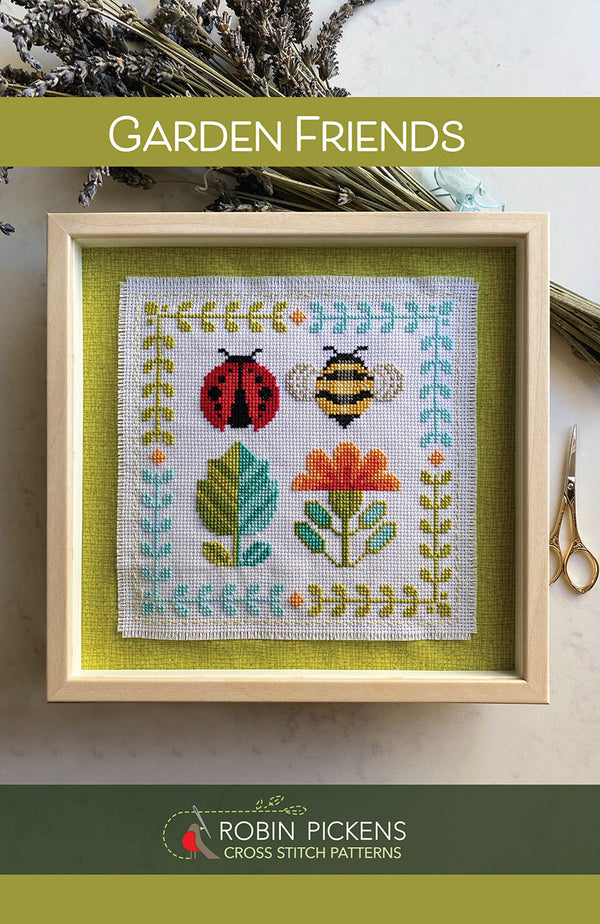 Garden Friends Cross Stitch Pattern - Stitched Modern