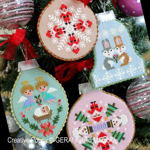 12 Days of Ornaments Counted Cross Stitch Kit – Spun