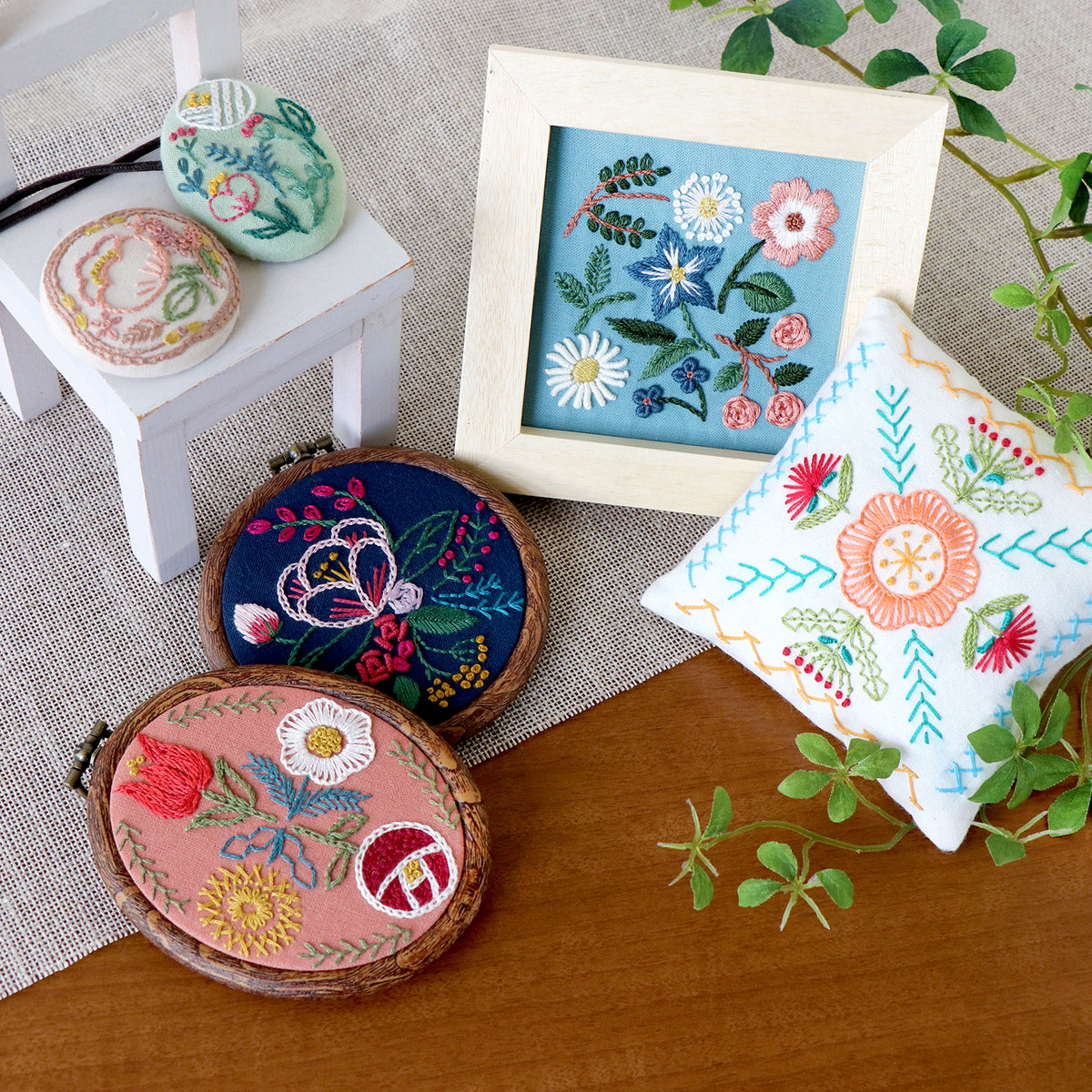 Garden Party Embroidery Lessons Sampler Kit