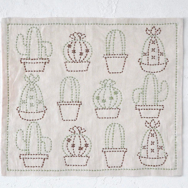 Japanese Sashiko Sampler Kit - Tulips - Stitched Modern