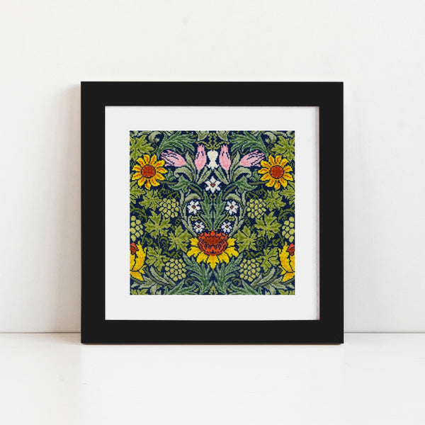 William Morris Cross Stitch Kit - Sunflowers - Stitched Modern