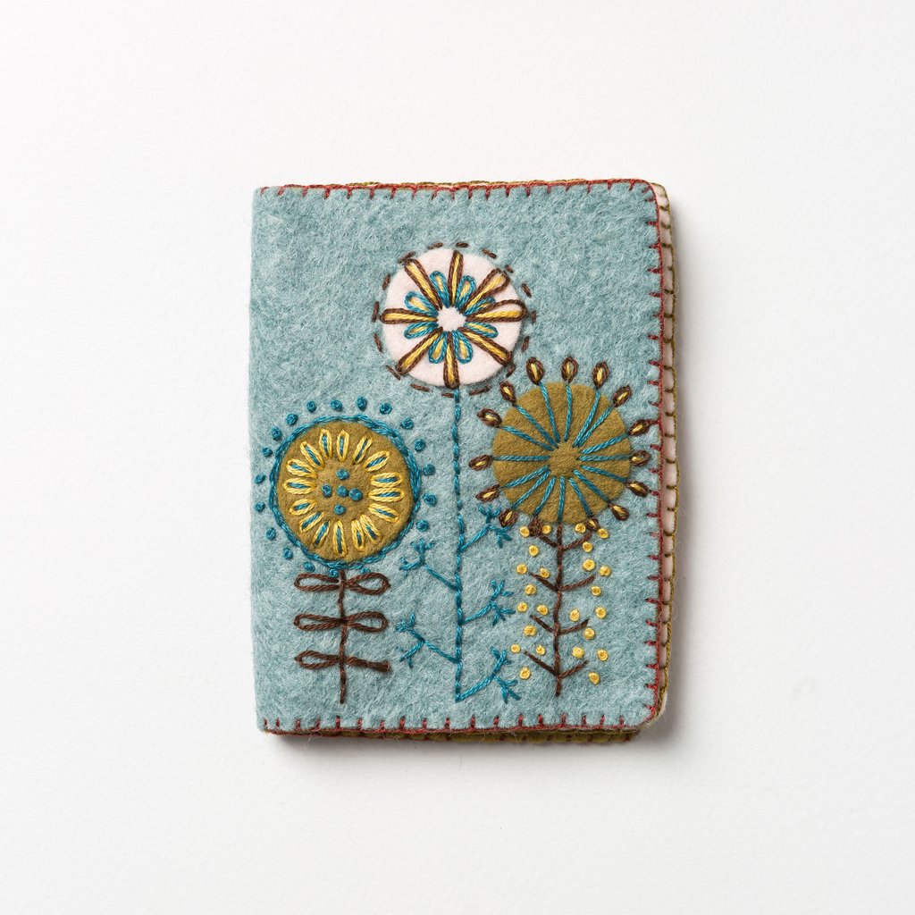 Hand Embroidered Felt Needle Book Kit
