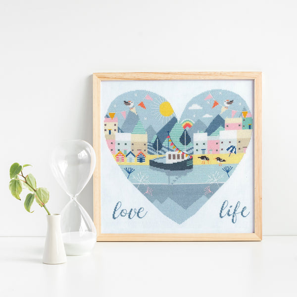 Cross Stitch Kit, Zazac Namoo Art, 'Love', Counted Cross 2024 Stitch Kit, Counted Cross Stitch, Cross Stitch, Point De Croix, Art Cross Stitching