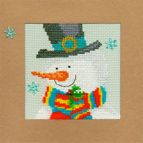 Project Bag for Cross Stitch, Embroidery, Needlework Cross Stitch Project  Bag Snowman Collection 