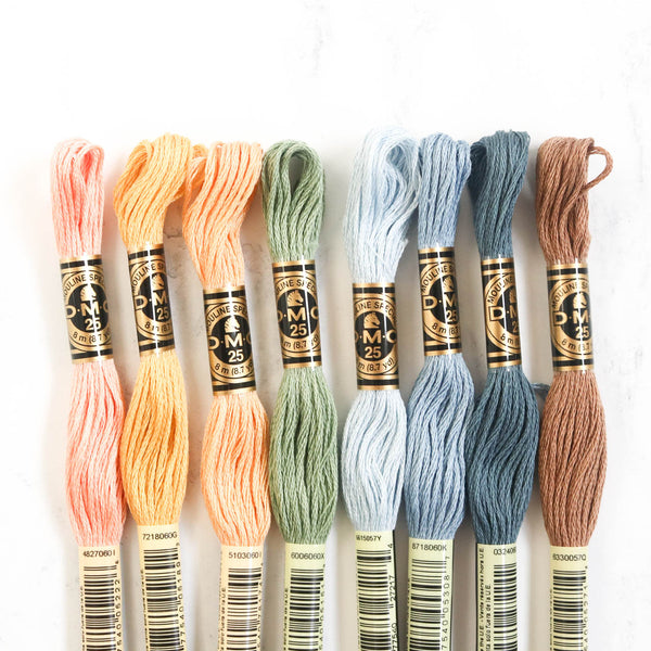 DMC Embroidery Floss Color Palette - Hygge - Stitched Modern