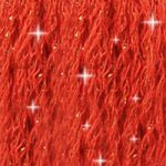 DMC C321 Mouliné Étoile Shimmer Embroidery Floss - Red - Stitched
