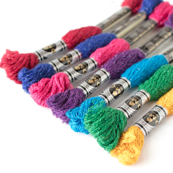 DMC Mouliné Étoile Embroidery Floss Collection - Pastel Rainbow