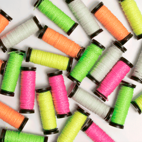 Glow-in-the-Dark Embroidery Sewing String