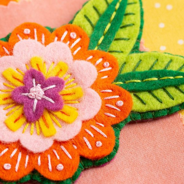 Felt Brooch Craft Kit - Gertrude Flower - Stitched Modern