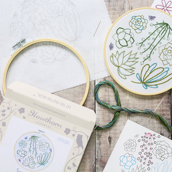 Succulent - Mini Embroidery Kit – You Can Stitch It