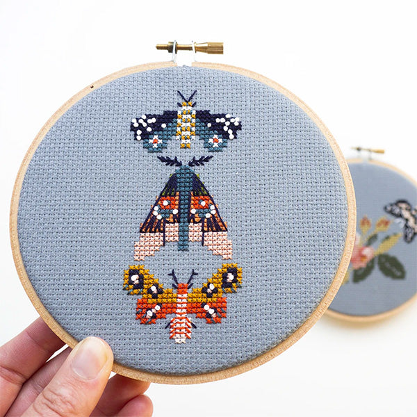 Embroidery Kit, Moth - A Threaded Needle