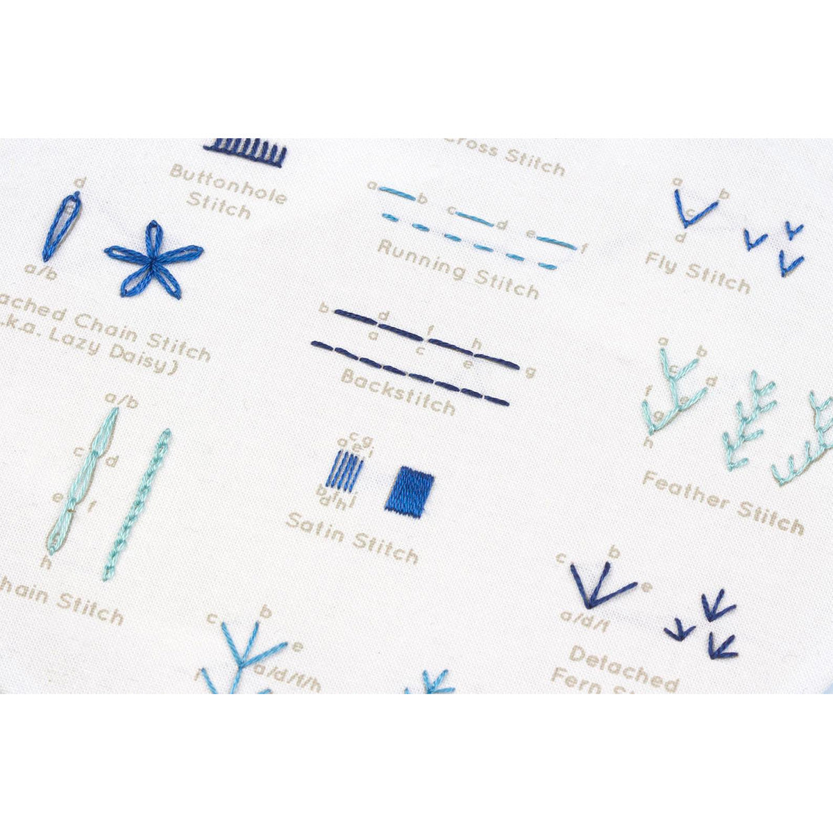 Hand Embroidery Stitch Sampler - Beginner Stitches