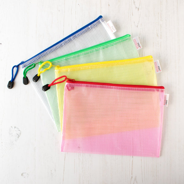 Mesh Zipper Project Bag - Large - Stitched Modern