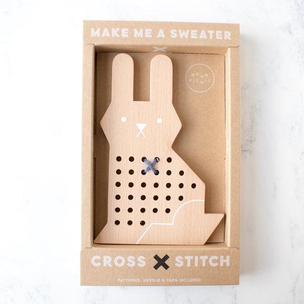 Introducing cross stitch kits for kids by Moon Picnic