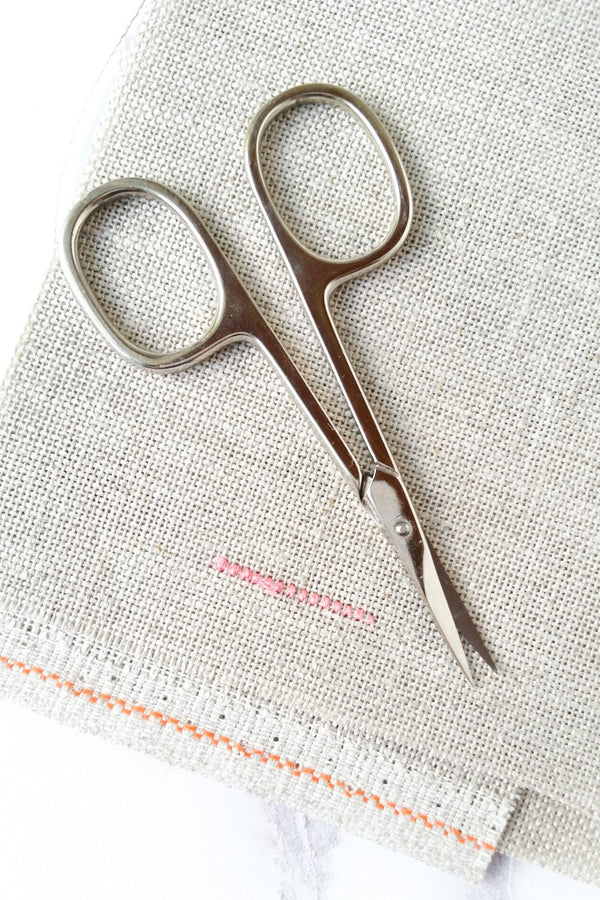 Polka Dot Embroidery Scissor Sheath - Stitched Modern