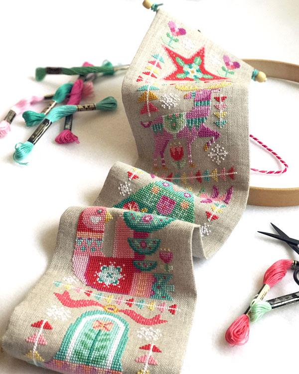 Deck the Halls Cross Stitch Pattern - Stitched Modern