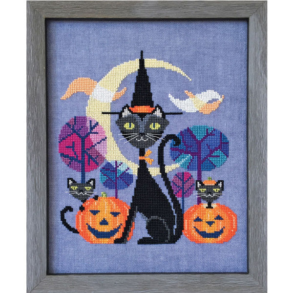 Halloween Cat cross stitch kit