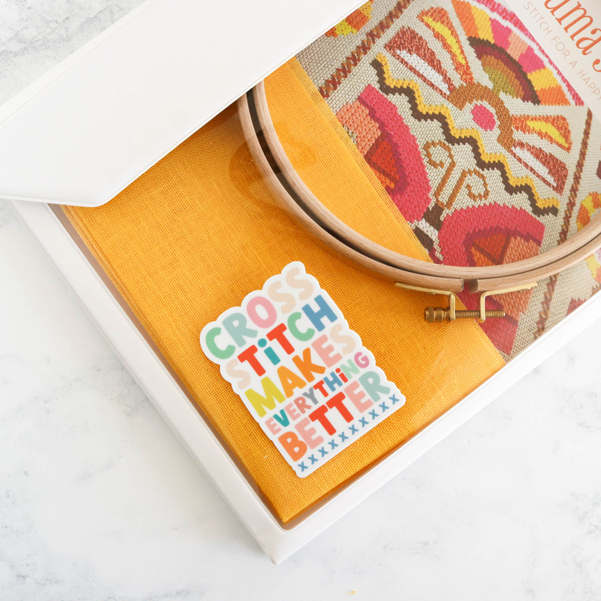 Stitchy Stickers - Cross Stitch Makes Everything Better