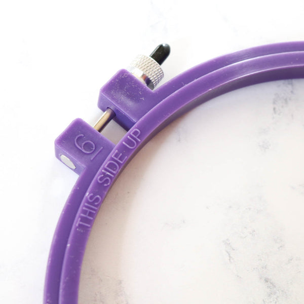 Medium Purple Plum, Embroidery Hoops. 3 7 Inch Embroidery Hoop. Coloured  Embroidery Hoop. Hand Embroidery Frame. 