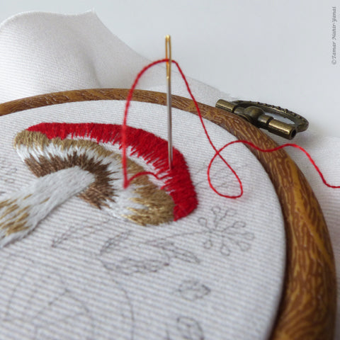 Tiny Mushrooms Hand Embroidery Kit - Stitched Modern