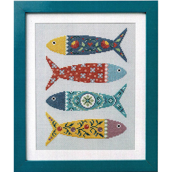Portuguese Fish Cross Stitch Pattern - Stitched Modern