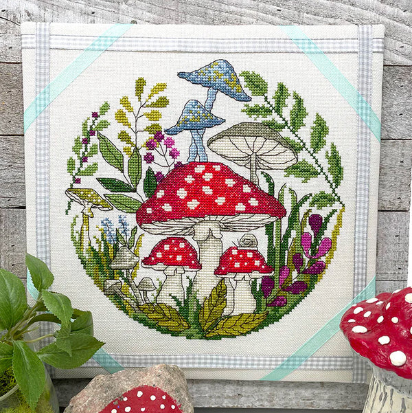 Mushroom Forest Cross Stitch Pattern - Stitched Modern