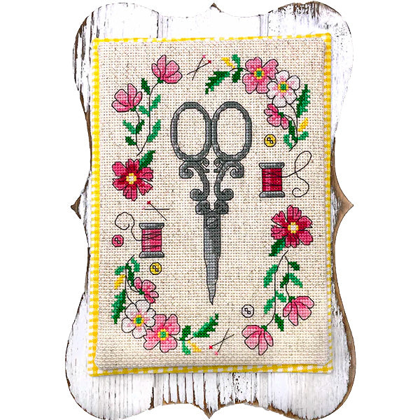 Embroidery of Scissors  Beaded cross stitch, Cross stitch freebies, Cross  stitch patterns