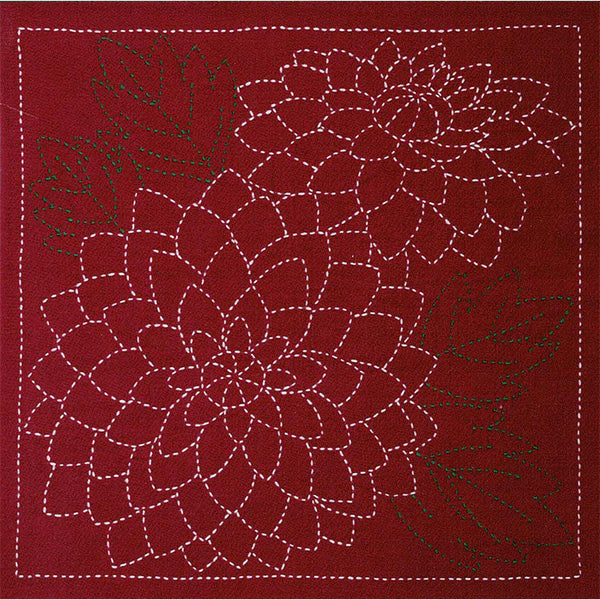 Sashiko World - Mexico - Sampler Kit with Needle & Thread - Dahlia