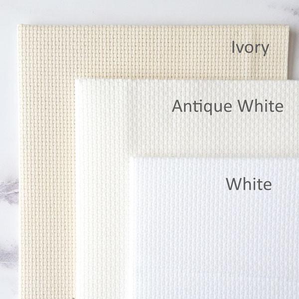 White Aida Fabric, Permin, 18 Count Aida, Cross Stitch Fabric, Embroidery  Fabric, White, 100% Cotton Aida, Premium Cross Stitch Supply 