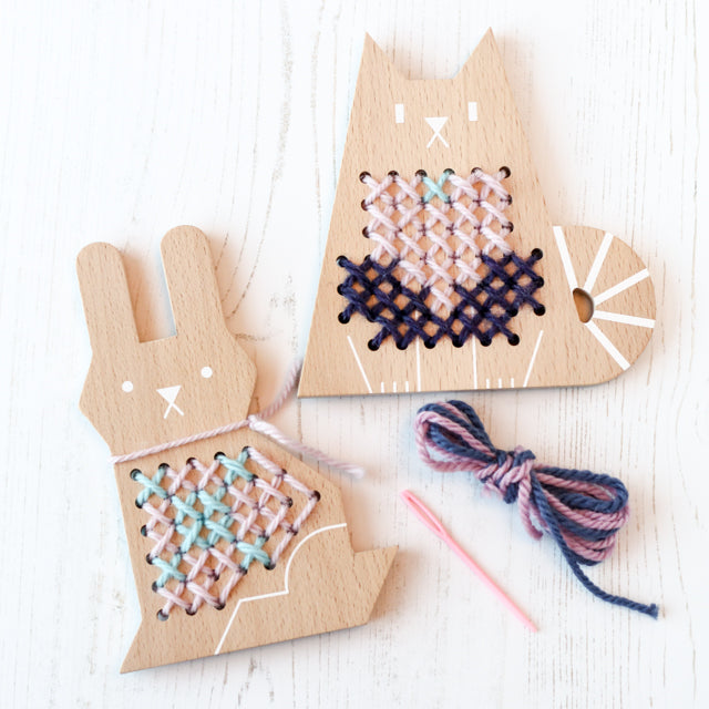 Easy wood cross stitch kits for kids