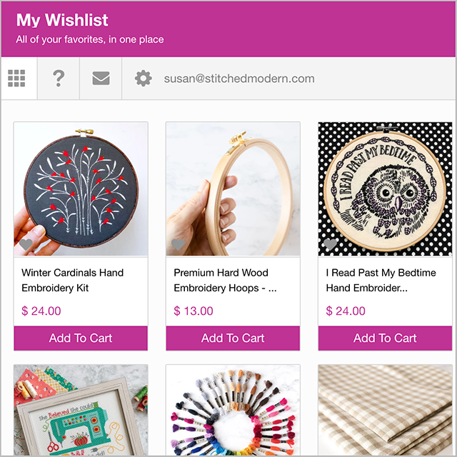 Keep track of all your favorites with our new wishlists!