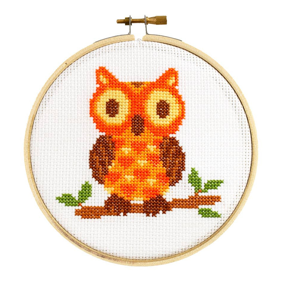 Owl Cross Stitch Kit-Stitched Modern