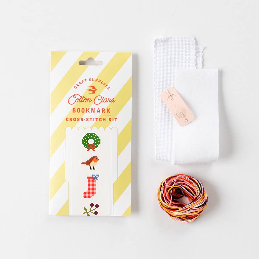 Christmas Counted Cross Stitch Bookmark Kit