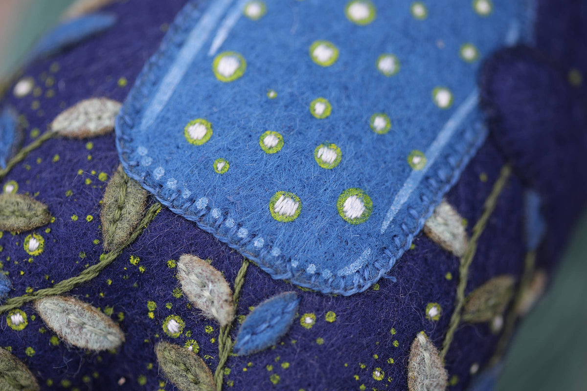 Hand Embroidered Felt Doll Kit - Glowbear