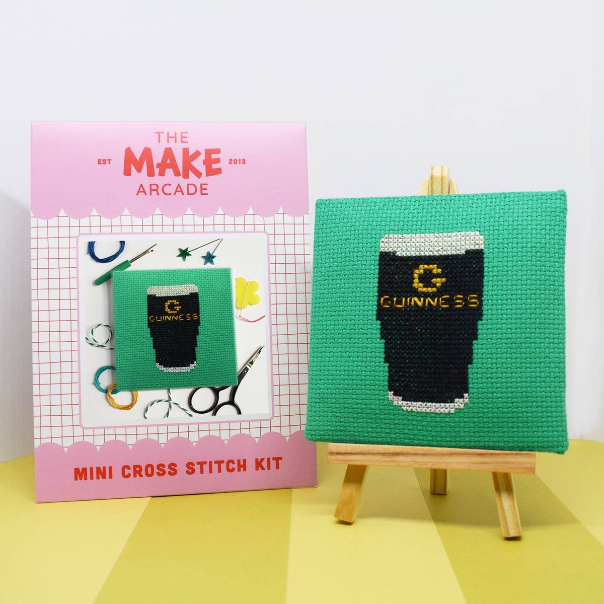 Guinness Mini Cross Stitch Kit-Stitched Modern