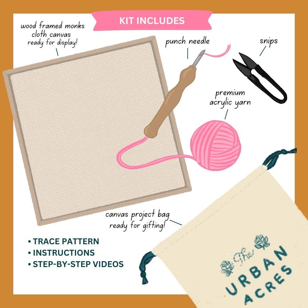 Blossom Punch Needle Frame Kit