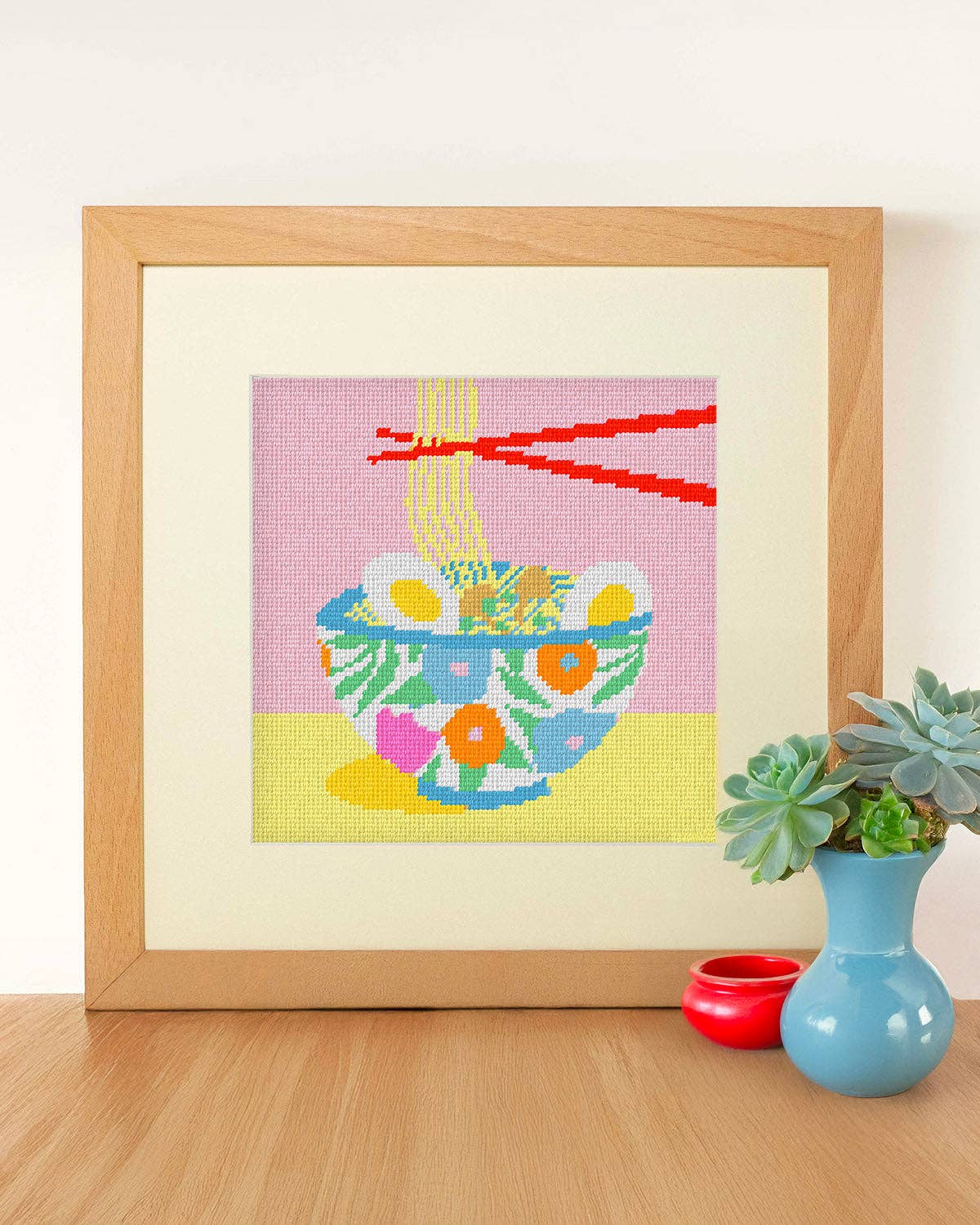 Ramen Night Needlepoint Kit-Stitched Modern