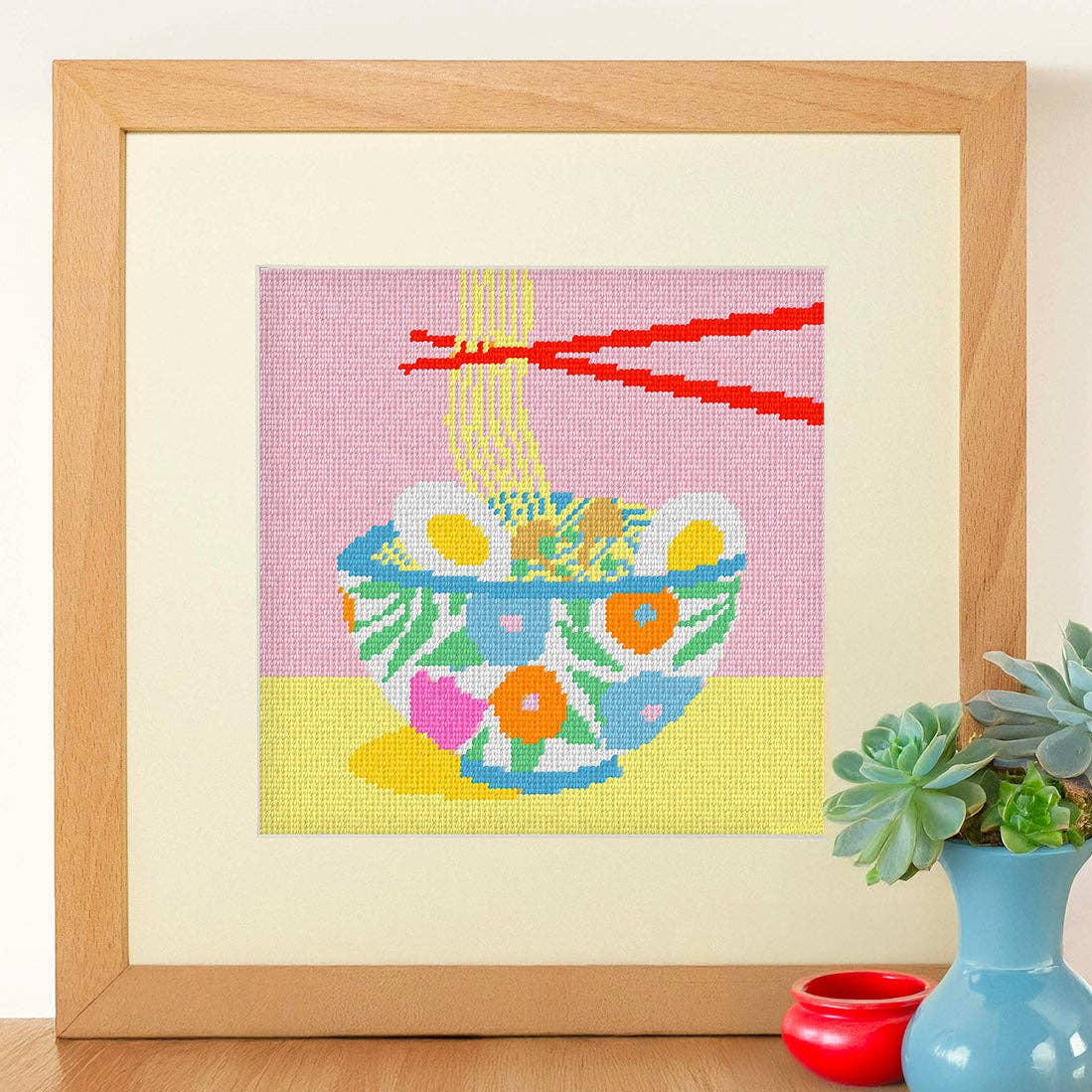 Ramen Night Needlepoint Kit-Stitched Modern