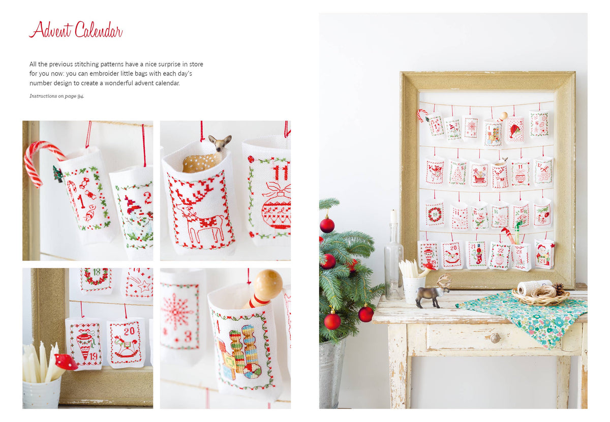 The Magic of Christmas to Cross Stitch-Stitched Modern
