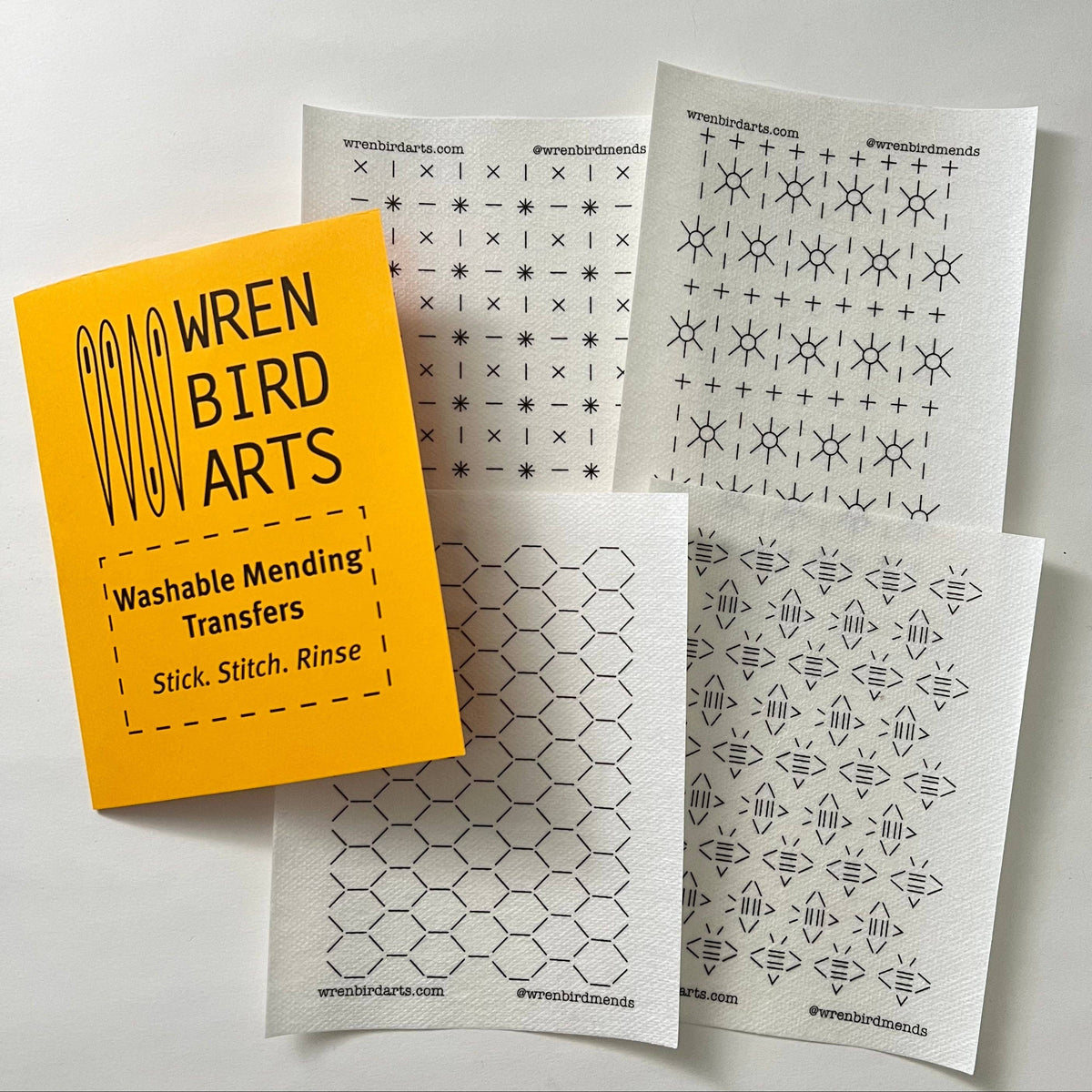 Stick & Stitch Mending Patch - Gold (Set #7)-Stitched Modern