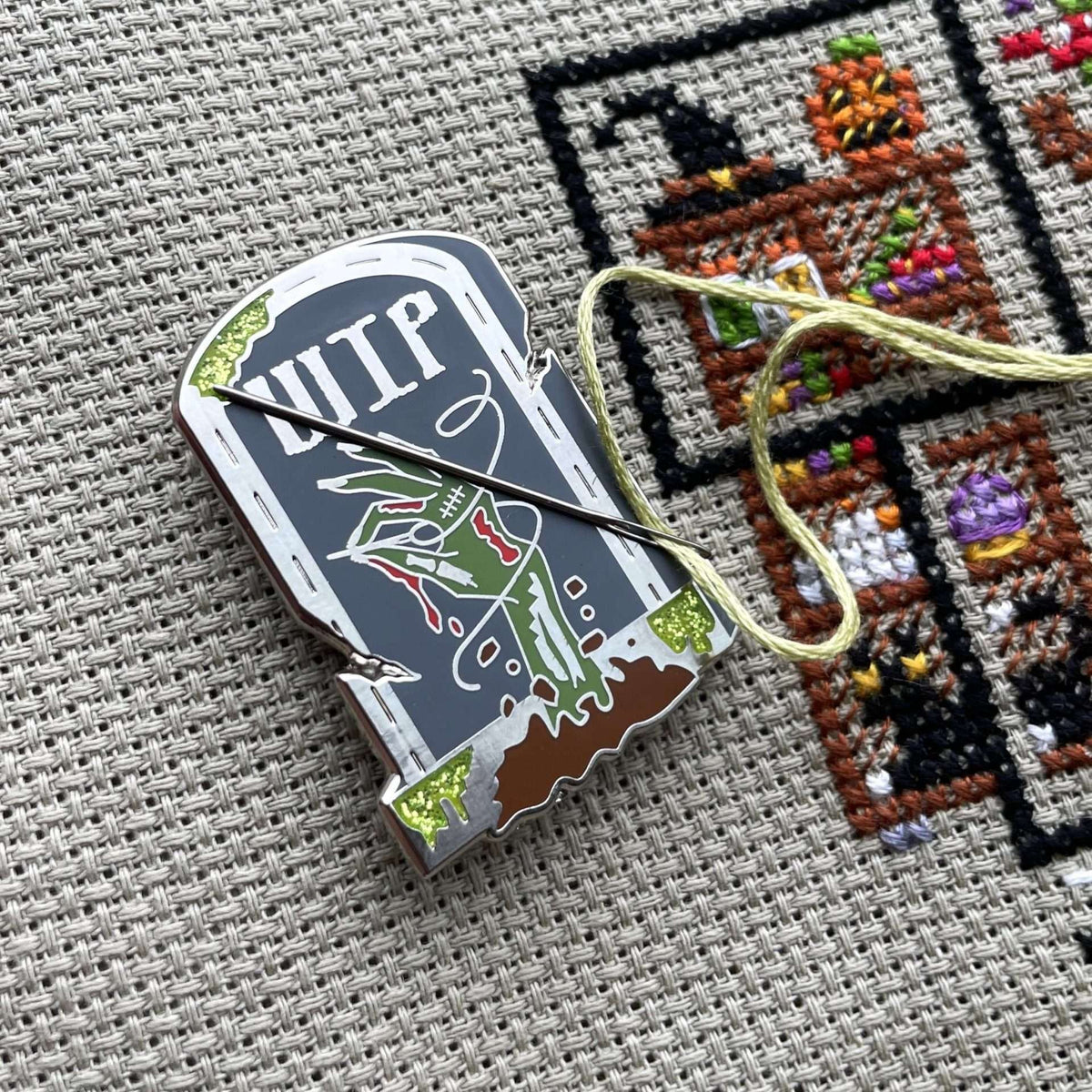 WIP Gravestone Needle Minder
