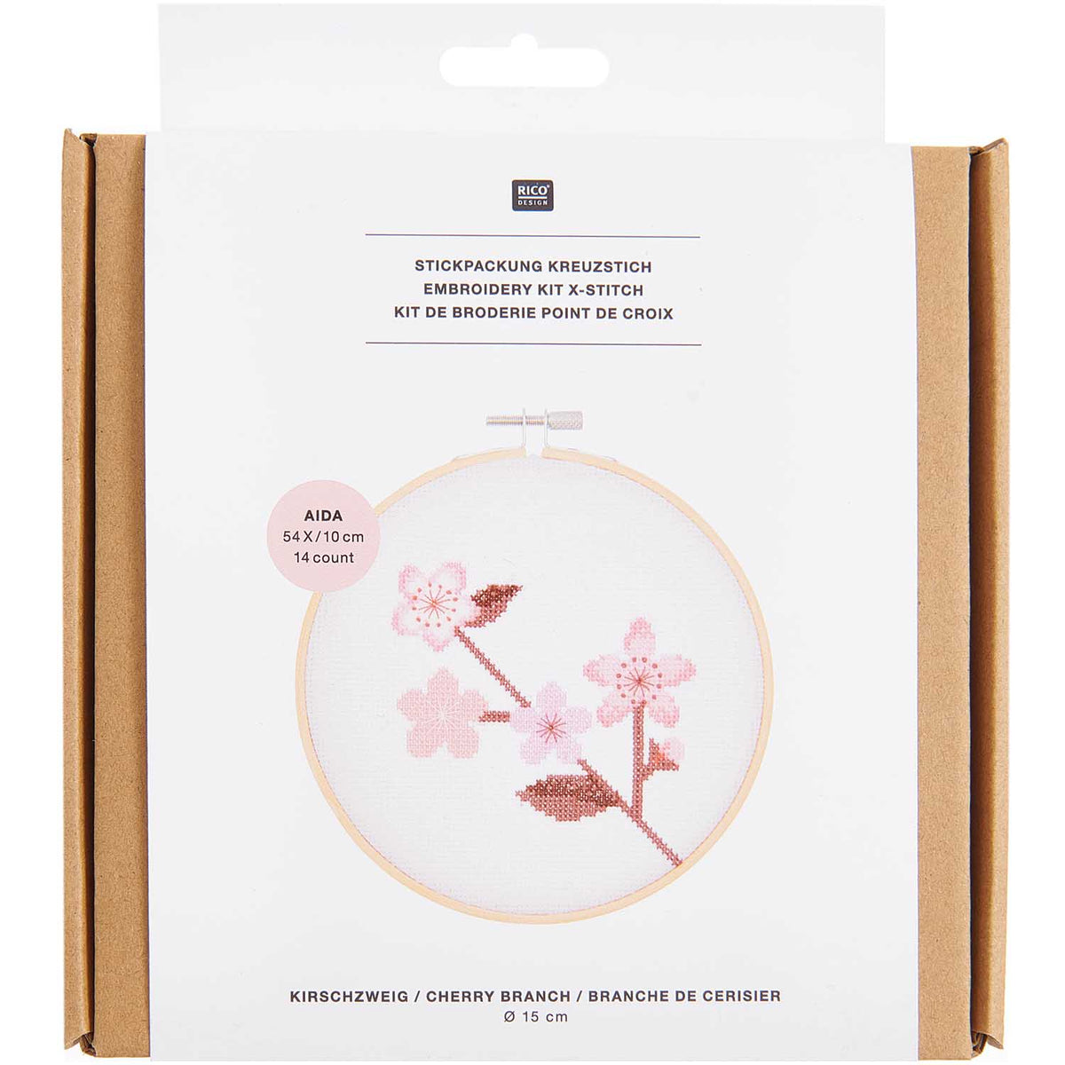 Cherry Blossom Branch Cross Stitch Kit