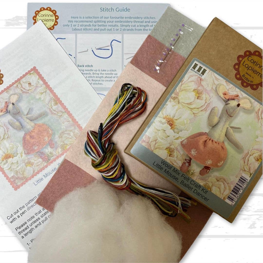Felt Craft Mini Kit - Little Mouse the Ballet Dancer
