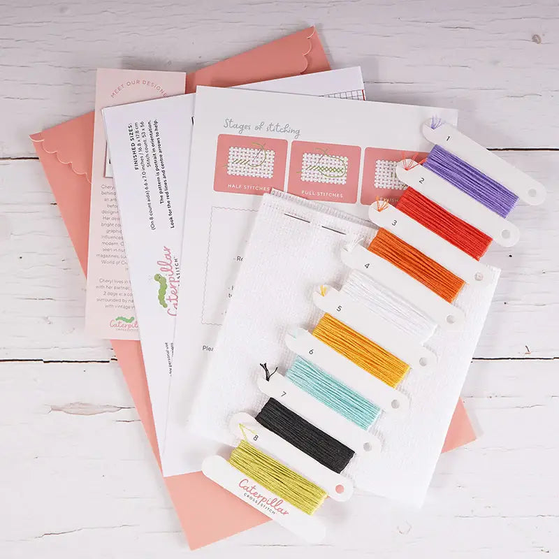 One More Chapter Bookshelf Cross Stitch Kit