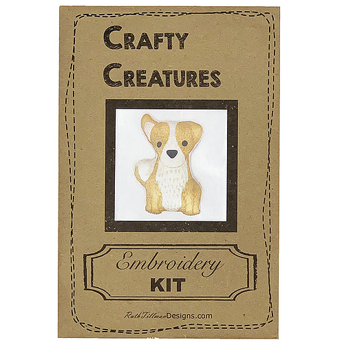 Puppy Stuffie Hand Embroidery Kit