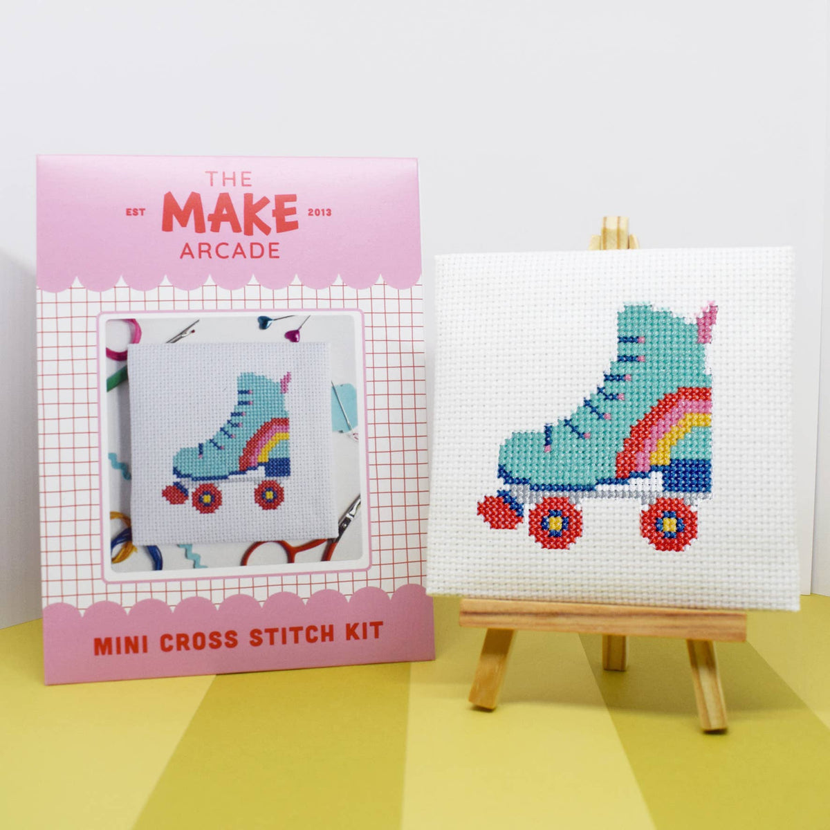 Rollerboot Mini Cross Stitch Kit