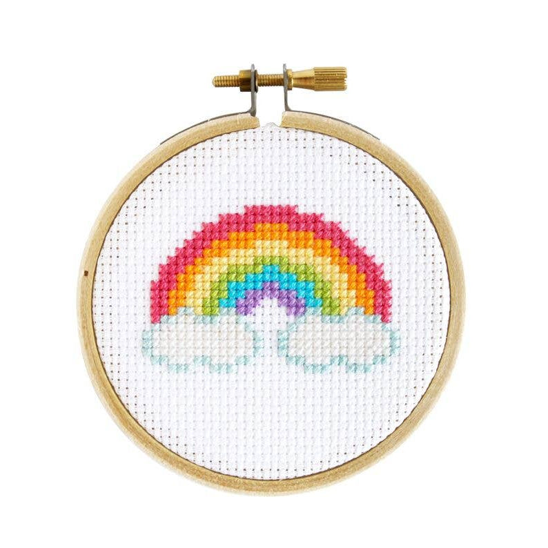Mini Rainbow Cross Stitch Kit