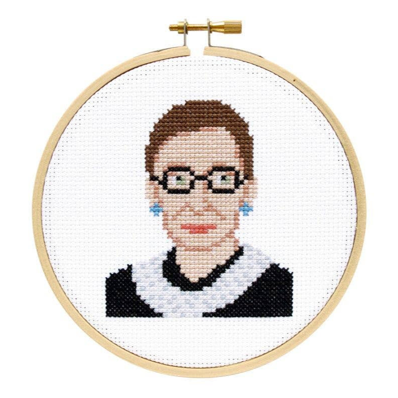 Ruth Bader Ginsburg Cross Stitch Kit