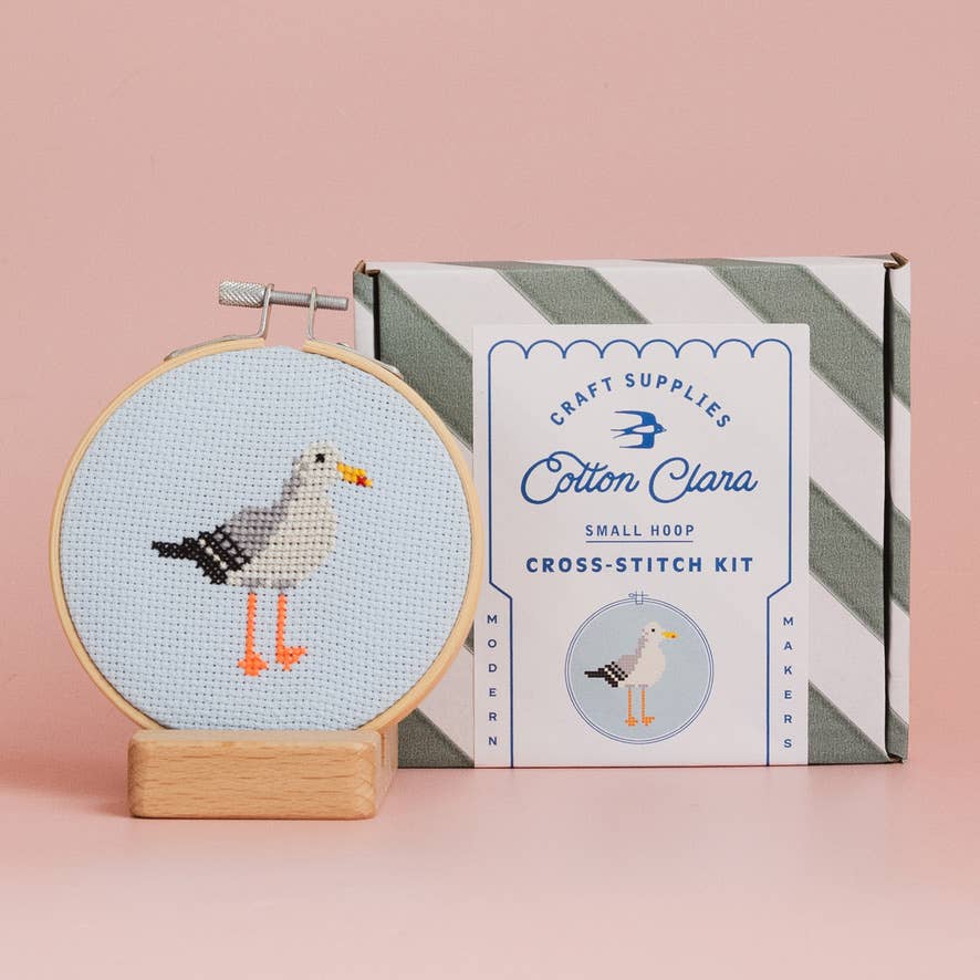 Seagull Cross Stitch Kit-Stitched Modern