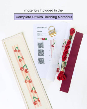 Cherries Needlepoint Key Fob Kit